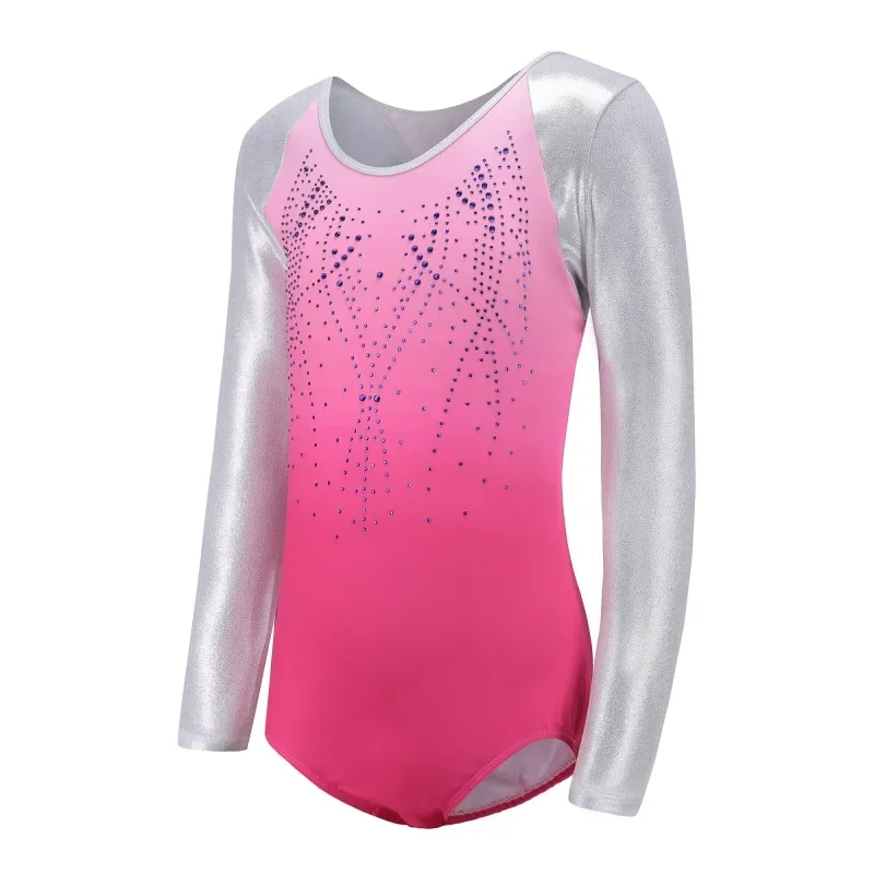 Girls Ballet Dance Leotard Long Sleeve Breathable Dancewear