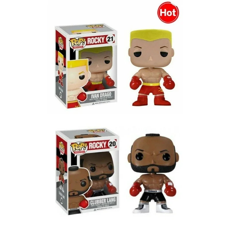 Экшн-фигурка FUNKO POP ROCKY Manny Pacquiao #37 Иван Драго 21 # Clubber Lang 20 # Виниловая фигурка игрушки ПВХ Коллекционная модель игрушка подарок