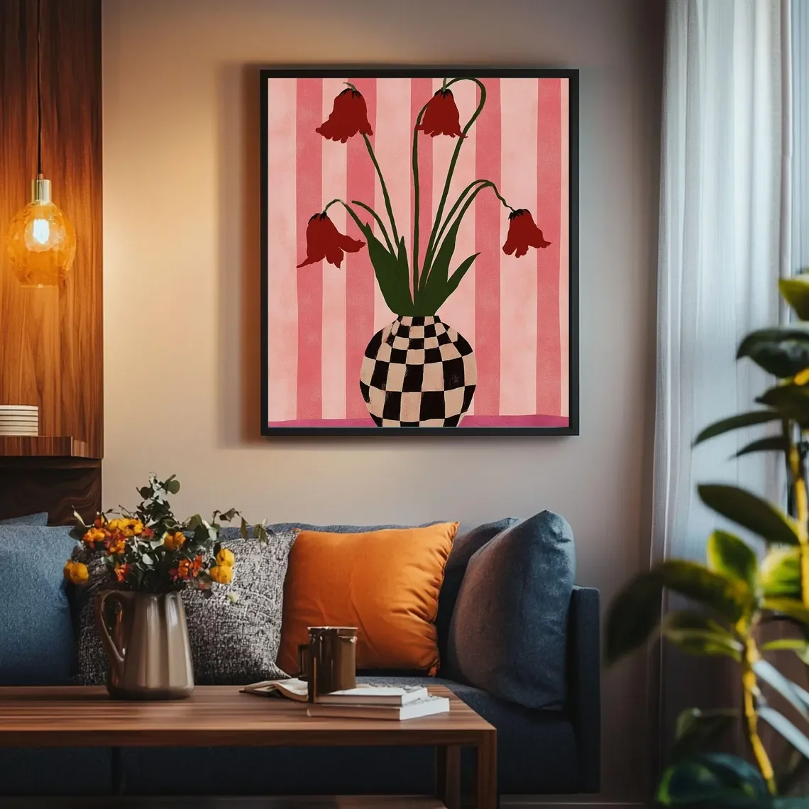 Tulipany w szachowniczkowym wa – Vase Decor recenzja i cena