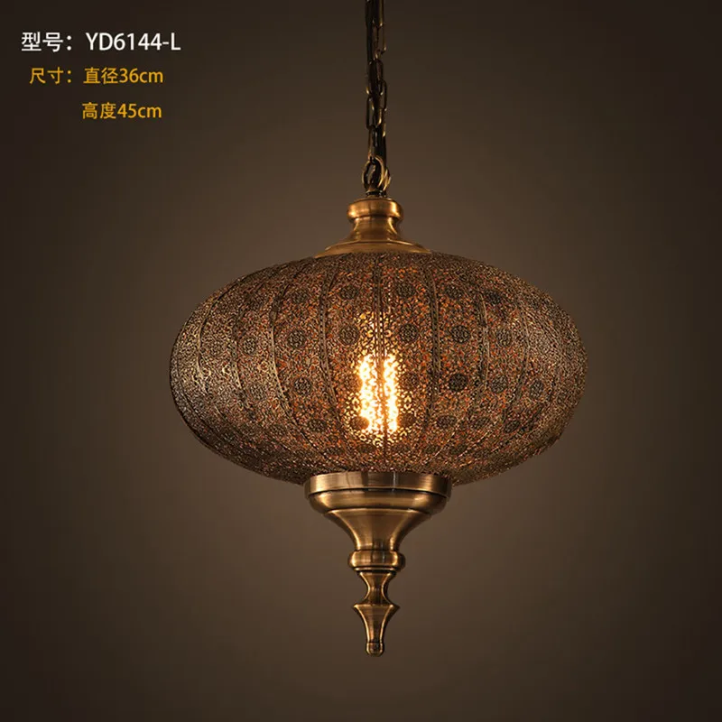 Retro E27 LED lantern ceiling chandelier room decorative lamps are suitable for attic home corridor  gifts