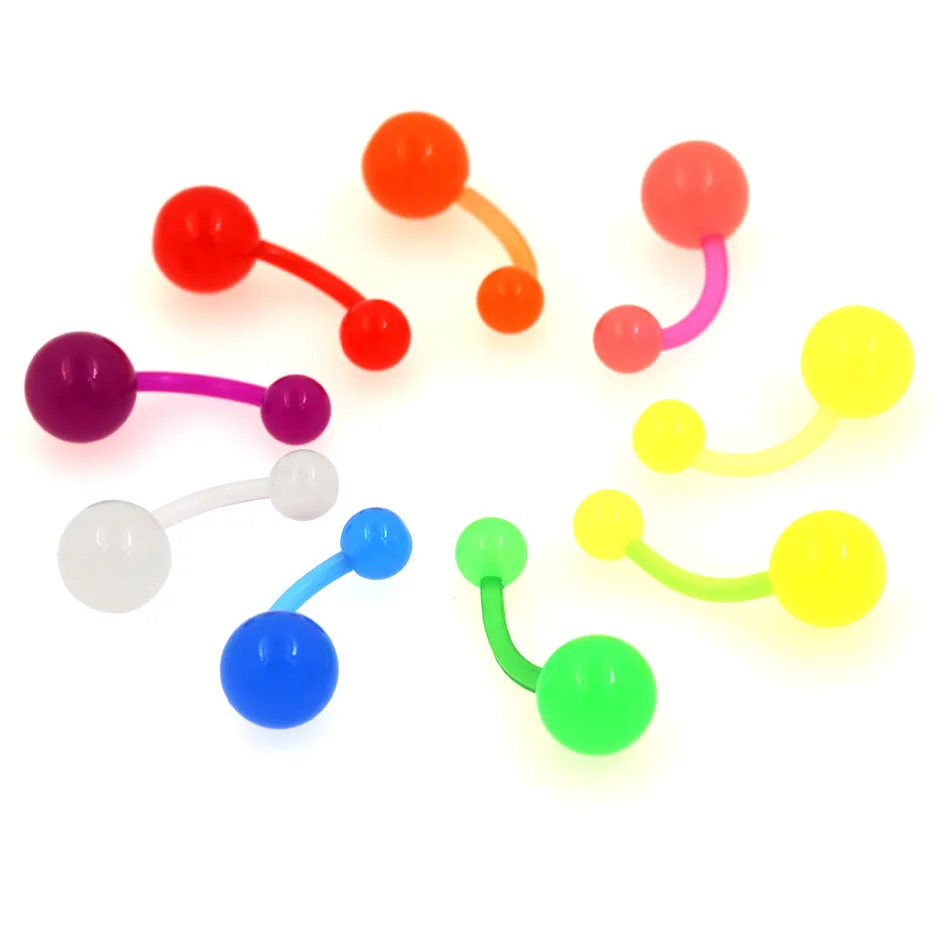5PCS Pearl Belly Button Piercing Set