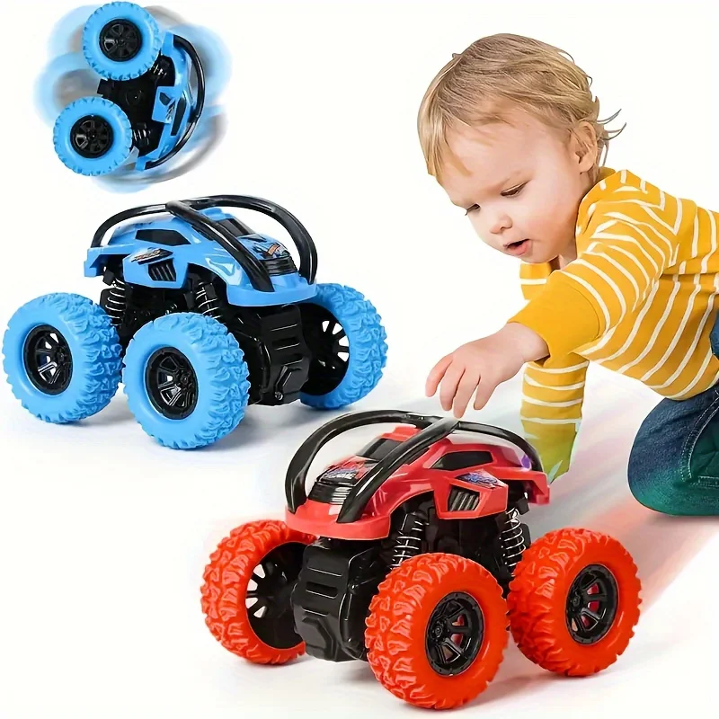 Juego de camiones monstruos de juguete para niños de 3 a 6 años, funciona manualmente, no necesita pilas, regalo ideal para Pascua y Navidad