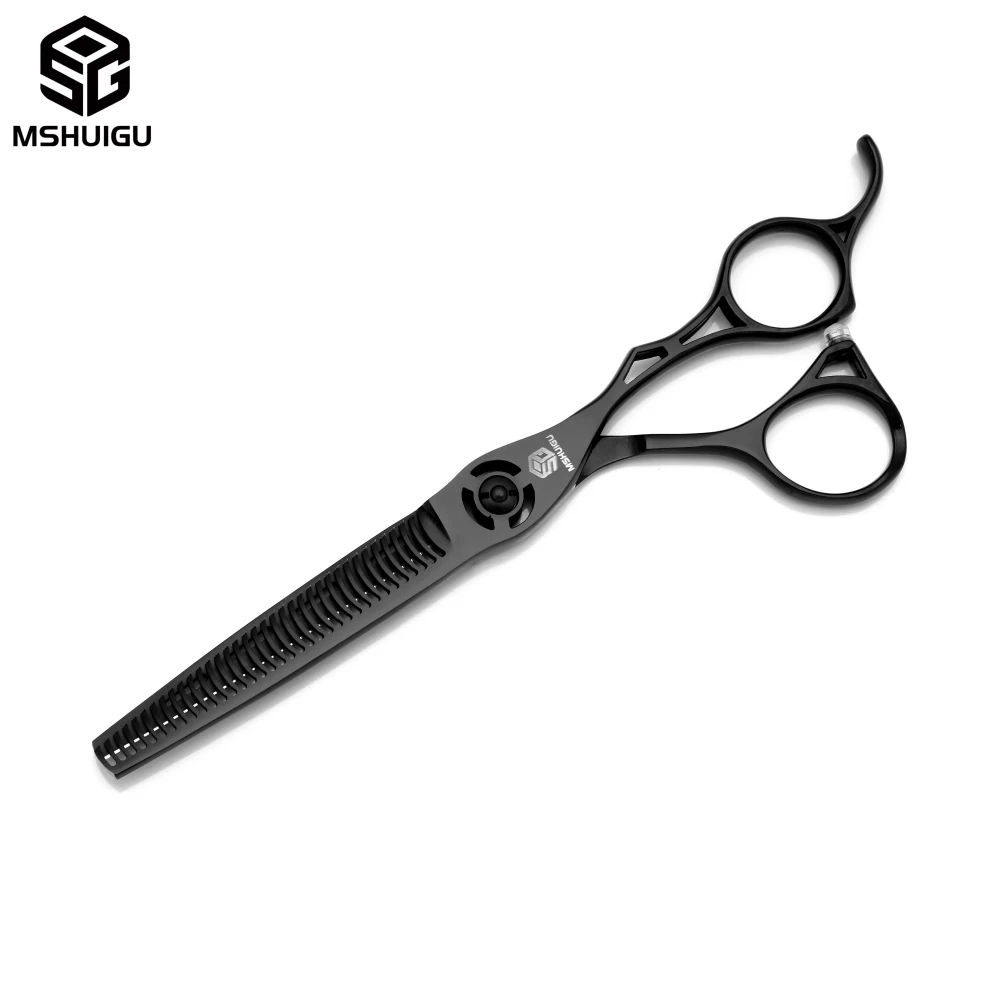 Professionelles Haarschere-Set aus 440C Edelstahl, 6, 6,5, 7 Zoll Schneidescheren, 6/6,5 Zoll 25-30% Effilierschere für Friseursalon – Detail 21