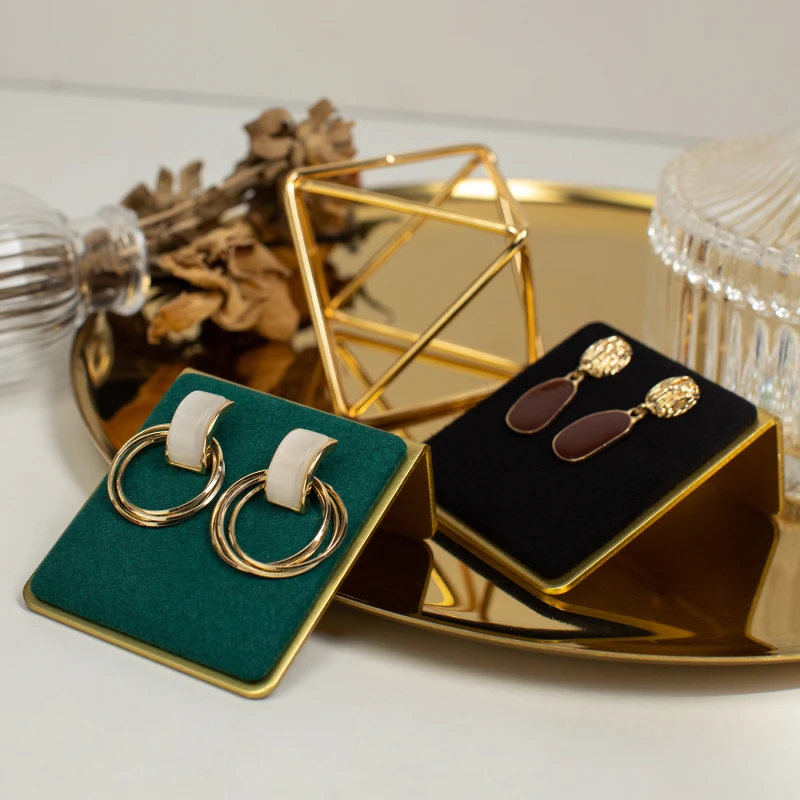 

подставка для сережек для девочек, металлическая витрина для ювелирных изделий для продажи сережек, органайзеры для сережек и хранения