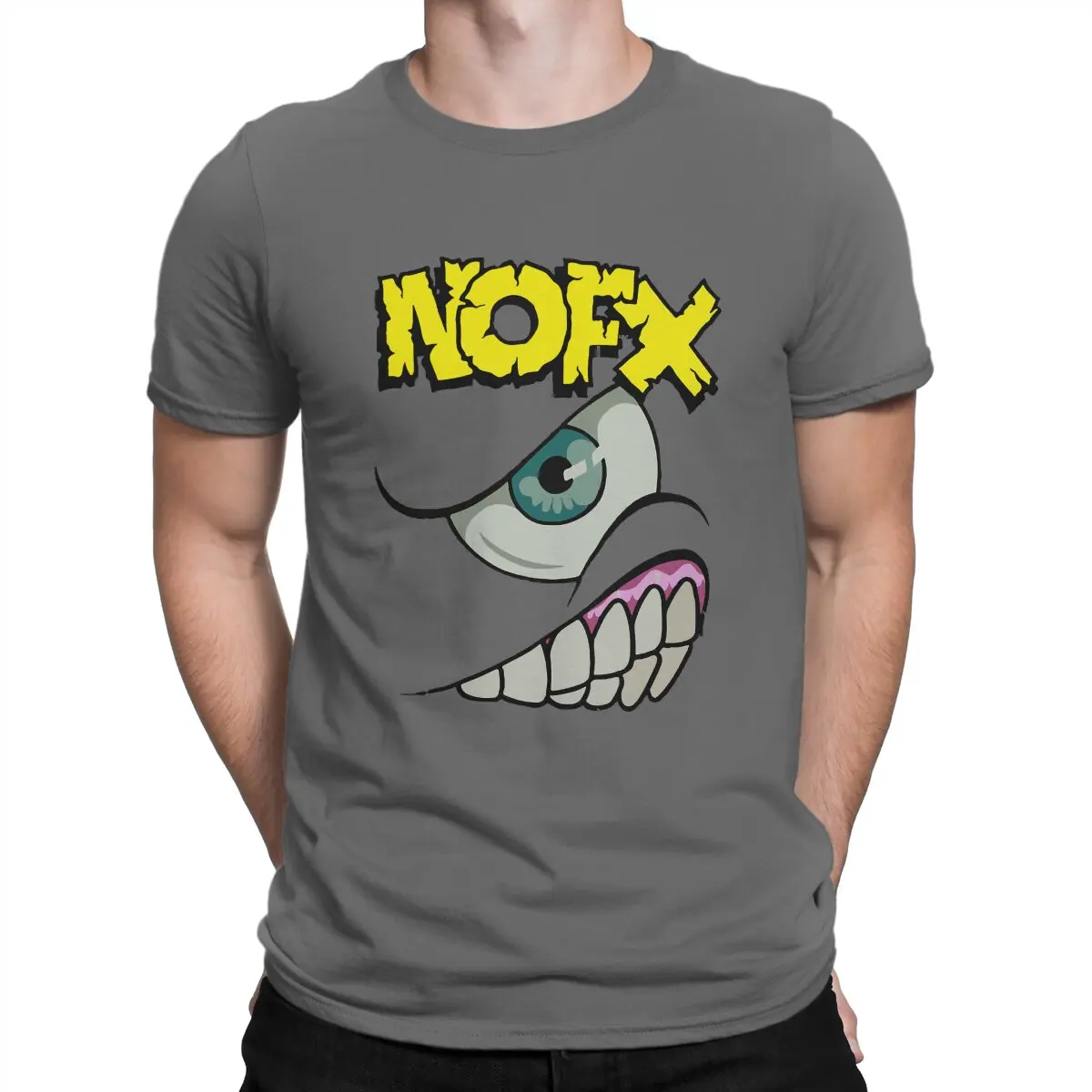 Men's T-shirt NOFX 1994 Vintage Leisure Tee Shirt Short Sleeve Alternative PopRock Band of the 80s Graphic T Shirts O Neck Tops