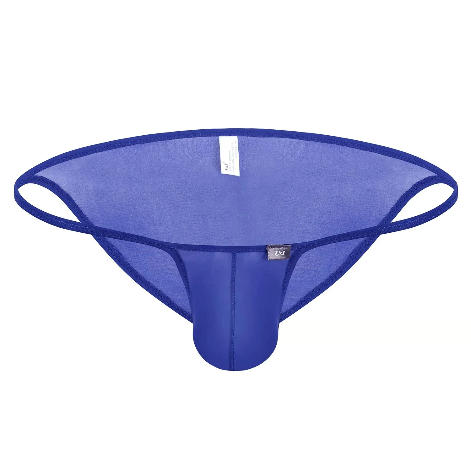 U&I Men's Sexy Briefs Trend Personality Ultra-thin Transparent Ice Nylon Low Waist Bump Capsule Lover Gift