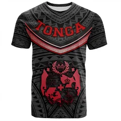 Harajuku Summer 3D Printing The Kingdom Of Tonga T Shirt Oceania Tonga National Day Graphic T-shirts Fashion Mens Clothing Tees