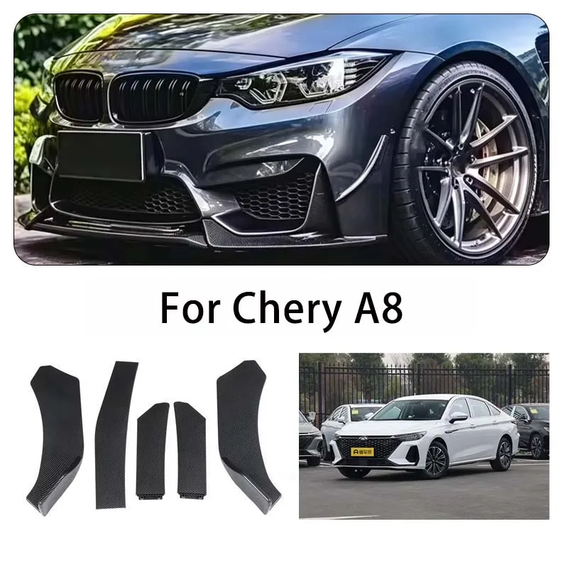For Chery A8 body kits 5-Segment Adjustable Front Bumper Lip Splitter Body Kit