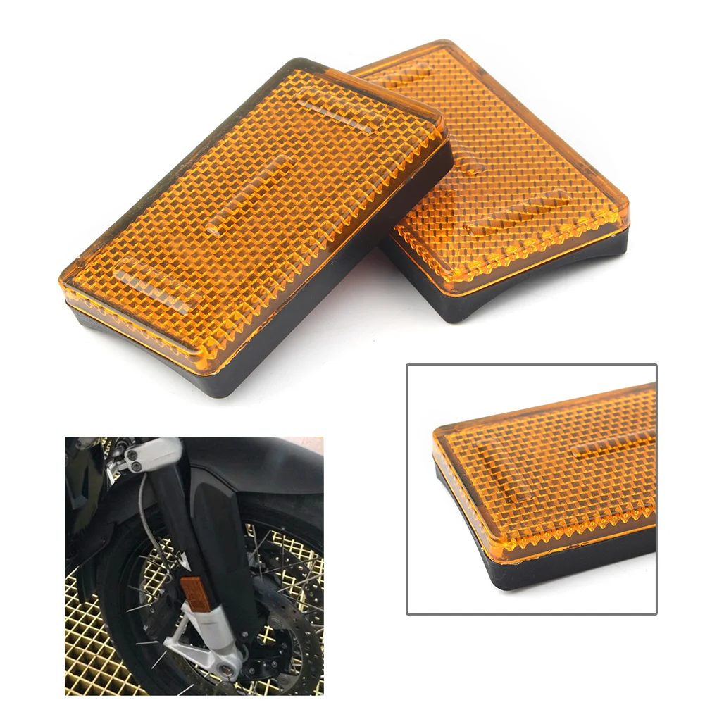 2x Motorbike ABS Plastic Front Fork Leg Reflector Cover For BMW K1200RS K1200GT R1200RT R1200GS R1200R