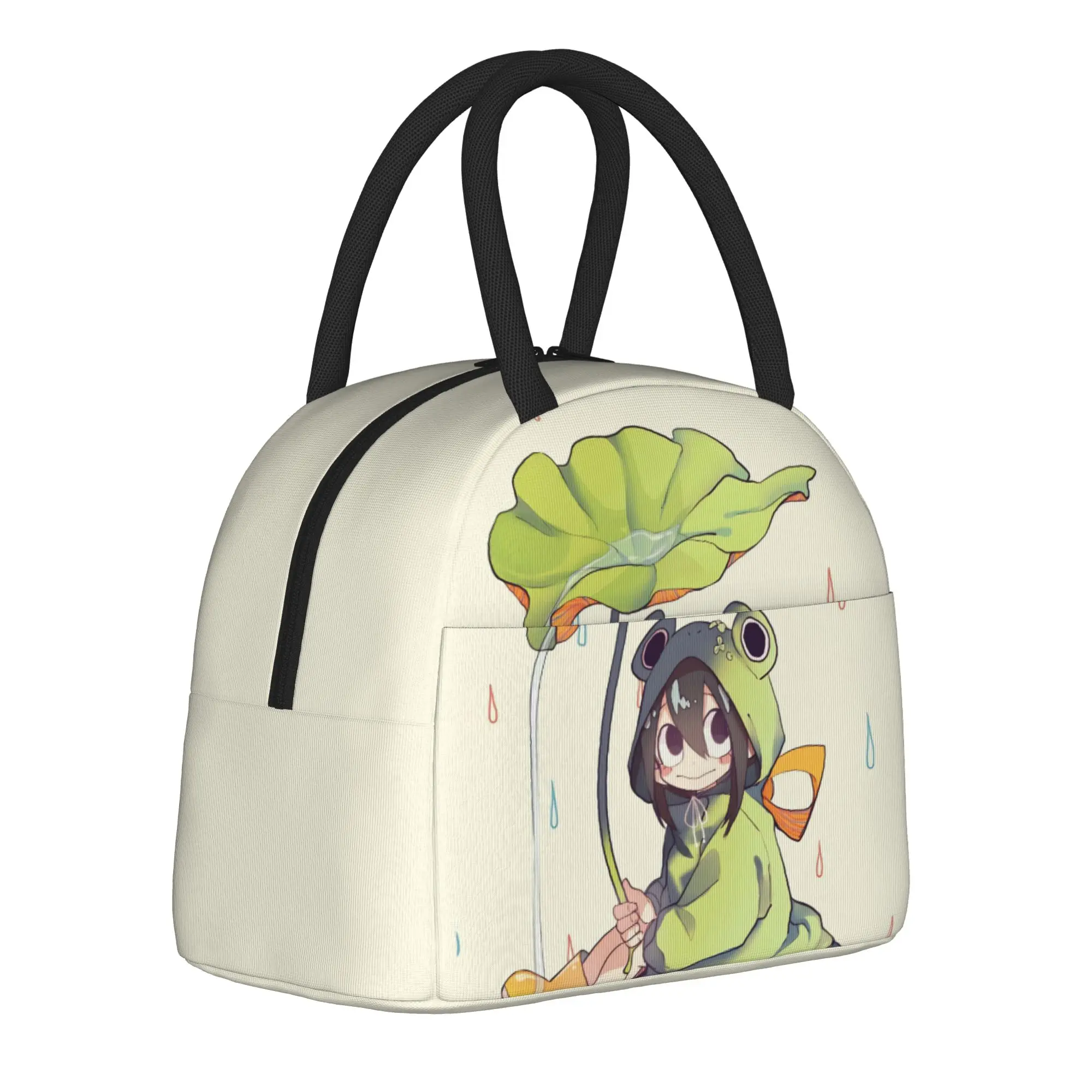 My H-Hero A-Academia Anime  Insulated Lunch Bags Thermal Bag Lunch Container Large Tote Lunch Box Food Storage Bags