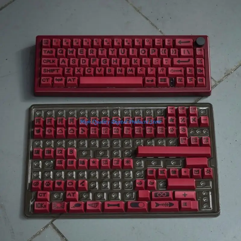 

U2JE Replacement Cap Set 138 Pieces PBT Heat Sublimation for Mechanical Keyboard