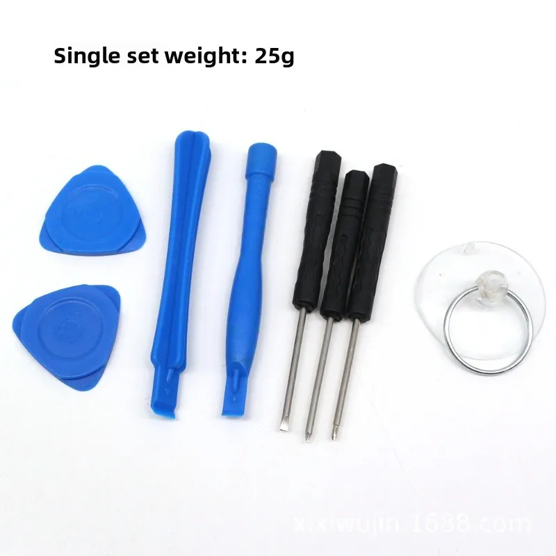9-Piece Mobile Phone Repair Tool Set with Precision Screwdrivers,  Bars, Tweezers & Suction Cup for IPhone & Android Disassembly