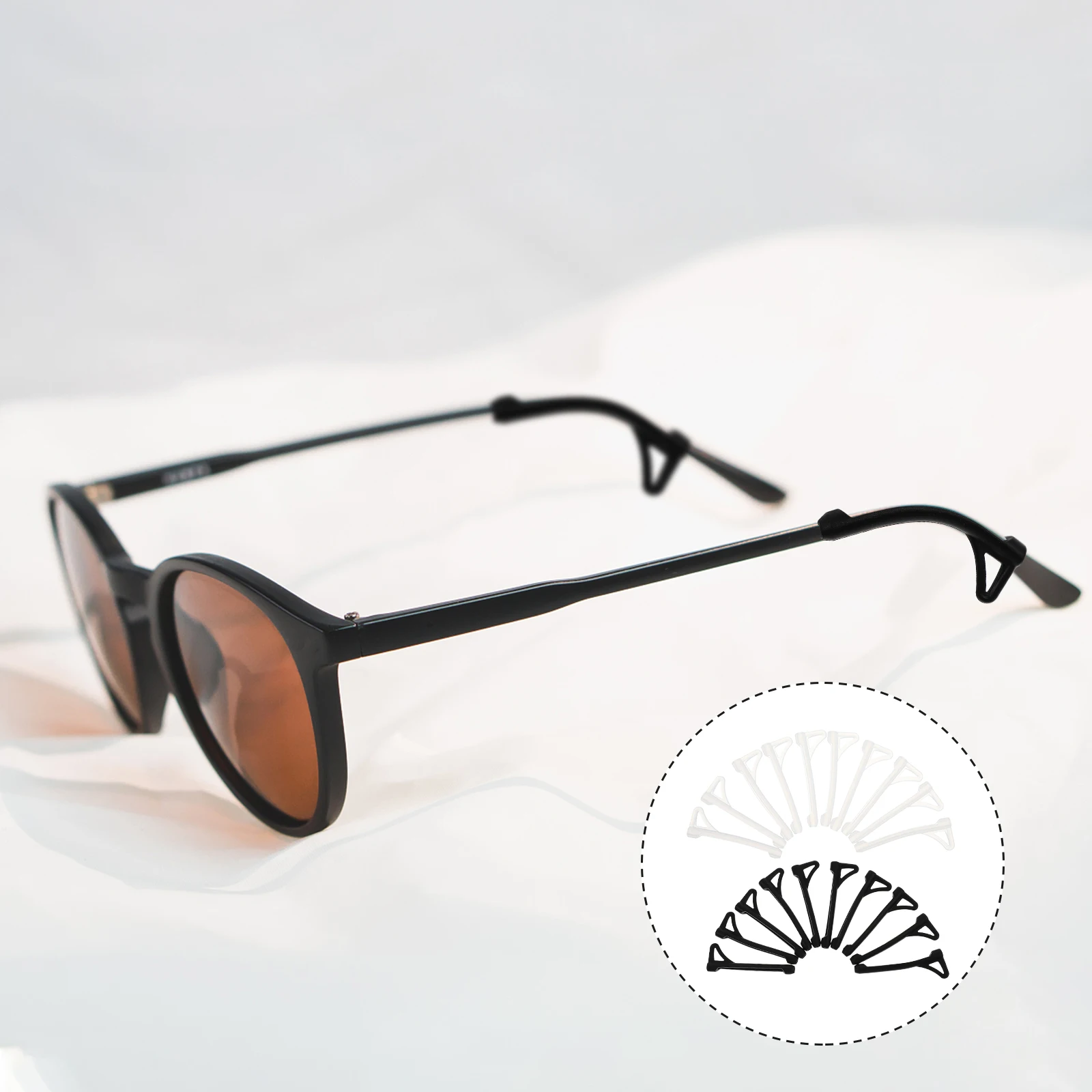 

10 Pairs Glasses Anti-slip Cover Strap Eye Sunglasses Ear Grips Retainer Eyeglass Sleeve with Hook Non-slip