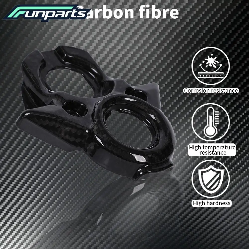 Funparts Motorcycle Carbon Fiber Central Control Decorative Cover Guard For Surron Sur-Ron Lightbee Light Bee X S L1E