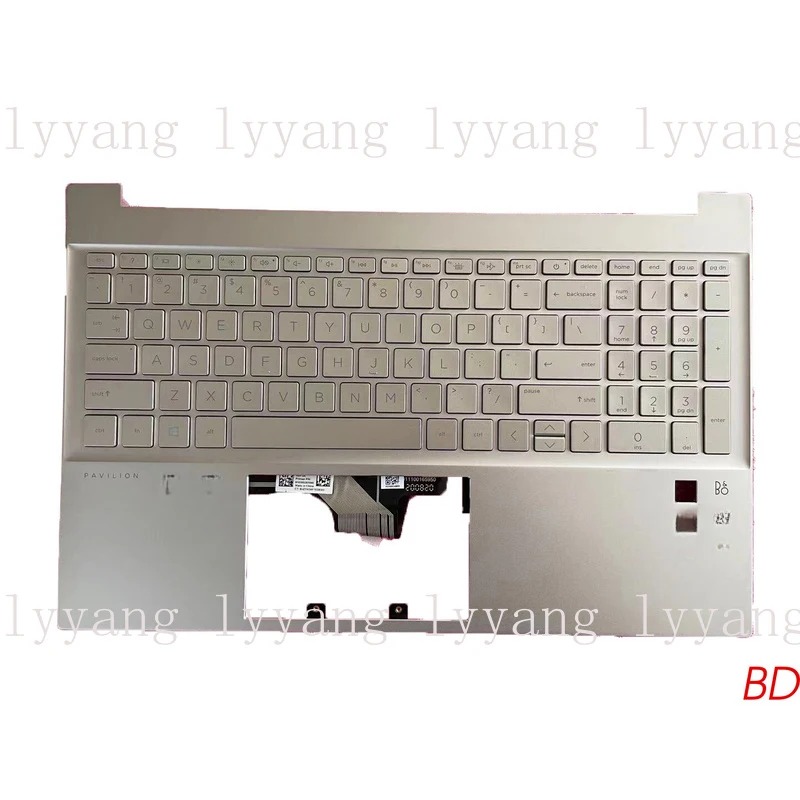 f  L97425-001 FOR HP ENVY 15-EP TPN-Q237 C Shell with Keyboard Silver Backlight US