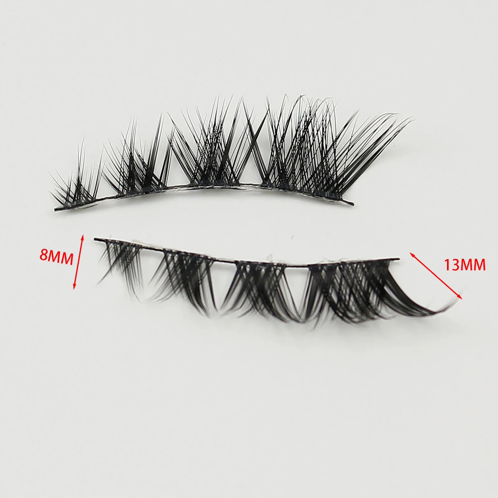 5 Paar Wimpers Strips Vossenoog Wimpers Extensions Verlenging Staart 3d Effect Wimpers Voor Cosplay Make-Up Accessoires