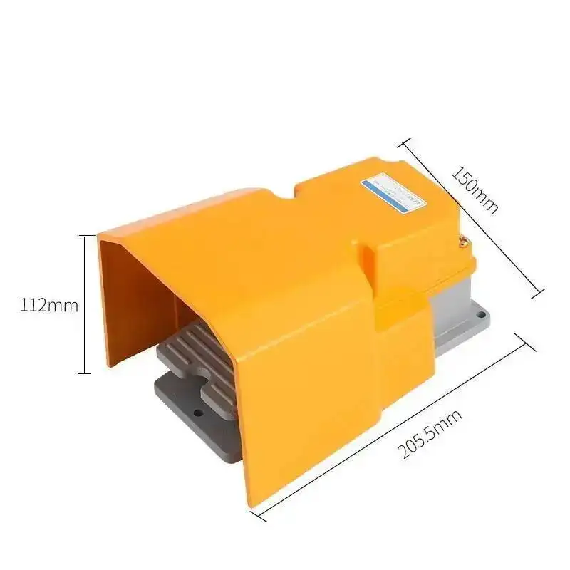 Industrial Reset Foot Switch LTH-1/6 Silver Contact Aluminum Shell Power Pedal Switch For Machine Tool Parts
