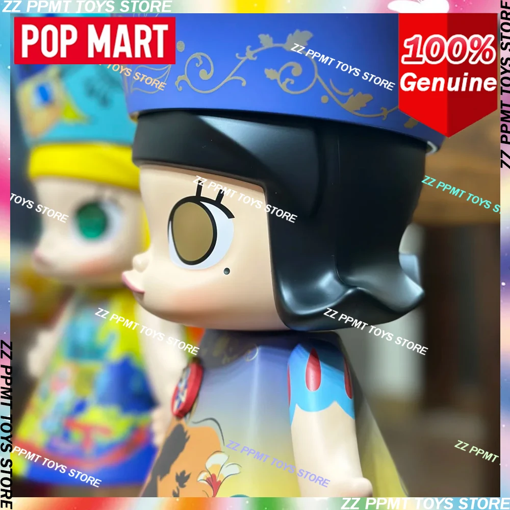 

POPMART MEGA ROYAL MOLLY 400% 100% Белоснежка серии, оригинальная слепая коробка, сумка для догадок, украшение для рабочего стола, милая модель Kawaii, подарочные игрушки