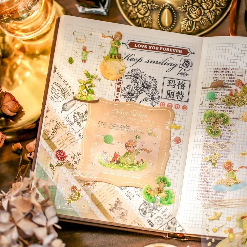 3 pcs dIY the little prince Stickers craft supplies scrapbook aesthetic stickers for journaling laptop planners