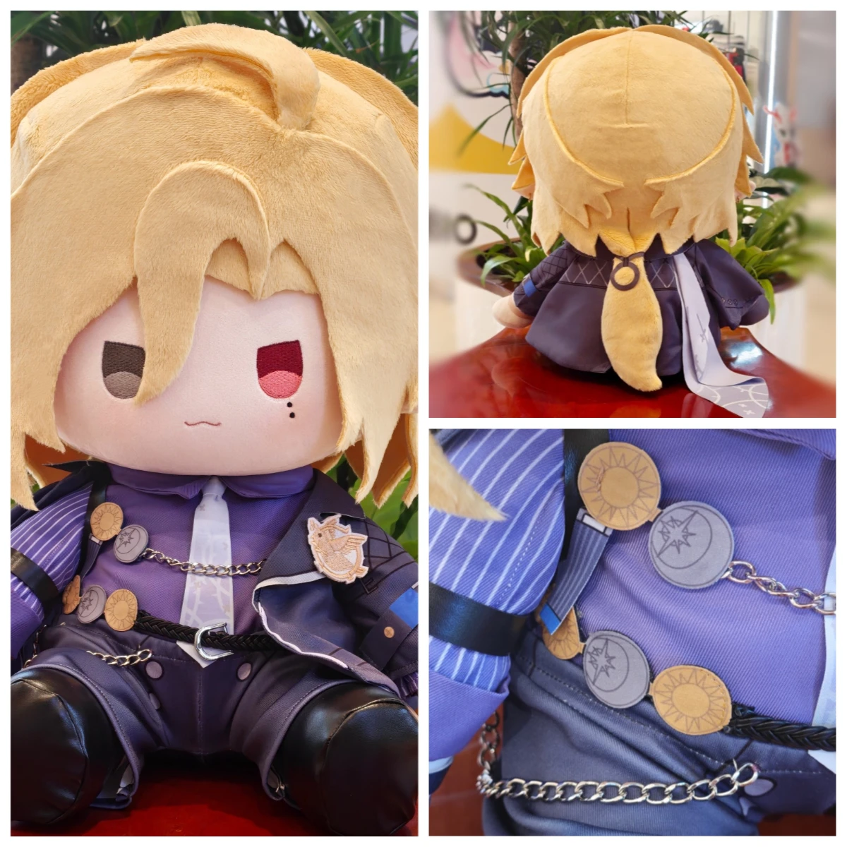 

Cute Game Zenless Zone Zero Hugo Vlad 40CM Anime Cotton Body Cartoon Plush Dress Up Sitting Posture Plushie Pillow Cushion Gift
