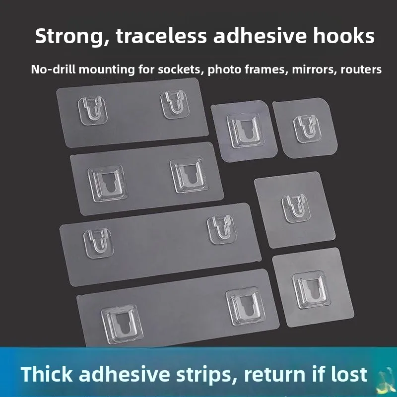 

Acrylic Strong Magnetic Button Adhesive No-Drilling elf Tracel Pad Multi-Function Extension Cord Fixator Household Organ...