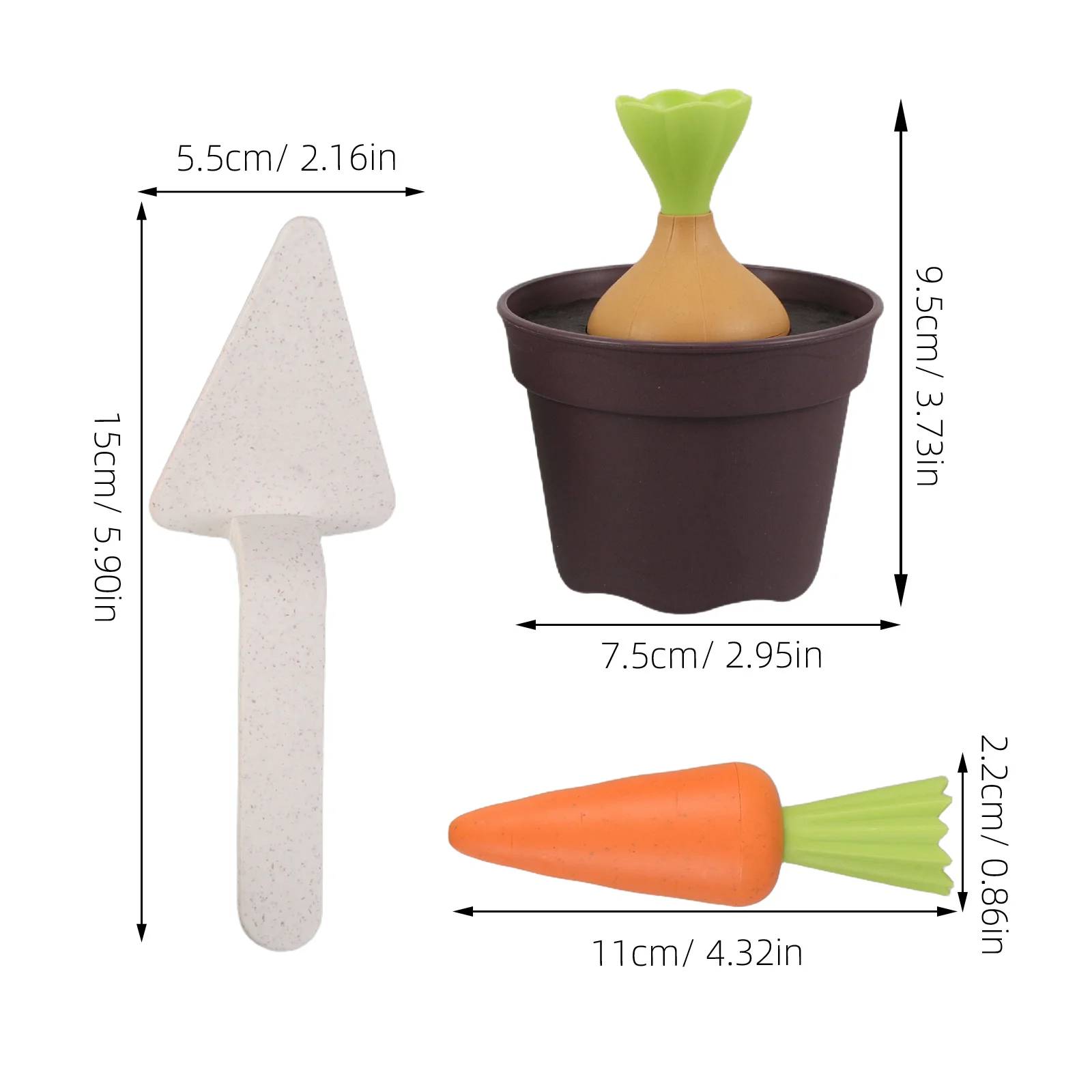 1 مجموعة 1 مجموعة الاطفال الرمال مجرفة الشاطئ مجموعة للأطفال في الهواء الطلق حديقة اللعب الجزرة تزايد أدوات مسقاة التظاهر زراعة المزرعة #6