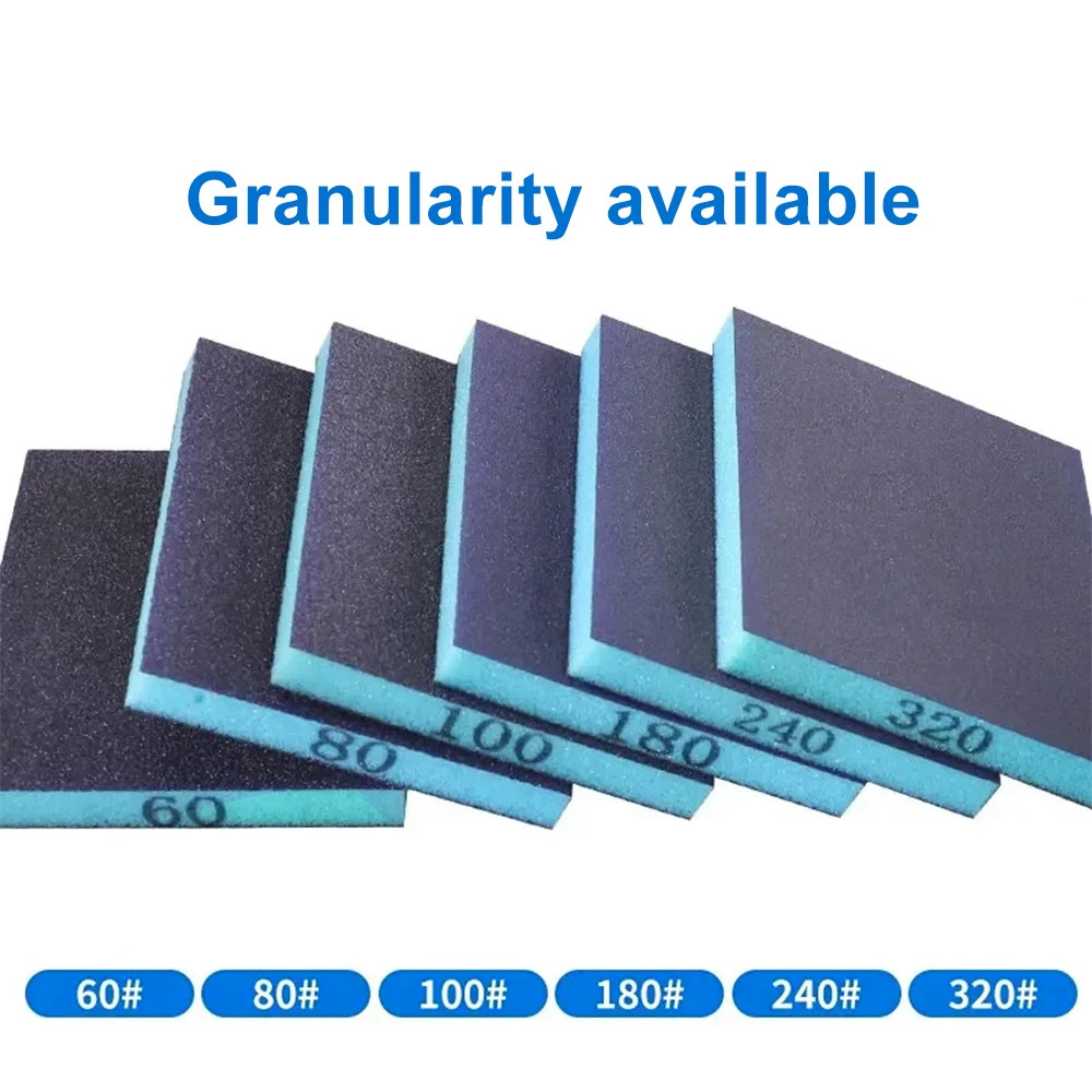 6PCS Washable and Reusable Sanding Sponge Blocks - 60-320 Grit Abrasive Tool for Wood and Metal Polishing LK-AA96