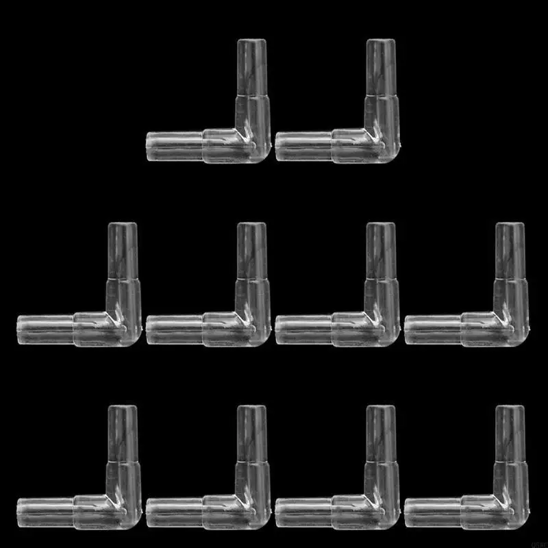 10 Pieces Fish Tanks Air Pump Control Valves Aquarium Hose Connector 2 Way Q5WC