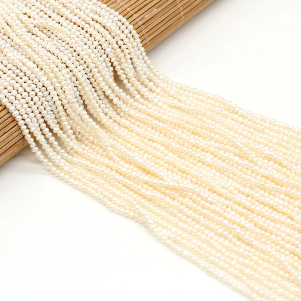 Natural Freshwater Pearl White Potato Shape Loose Sapcer Beads for Jewelry Making Supplies DIY Necklace Bracelet Accessories