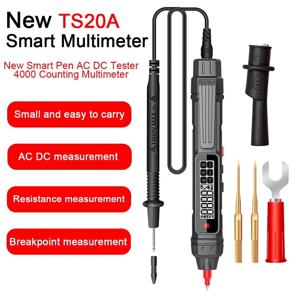 Pen Type Smart Digital Multimeter Non Contact  Auto Range Voltage Detector Multimetro Resistance NCV High Precision Multimetre