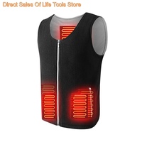 5 Ares Smart Electric Heating Vest for Men Women USB Charging Heating Vest Camping Traveling Outdoor Winter Body Warm Clothes