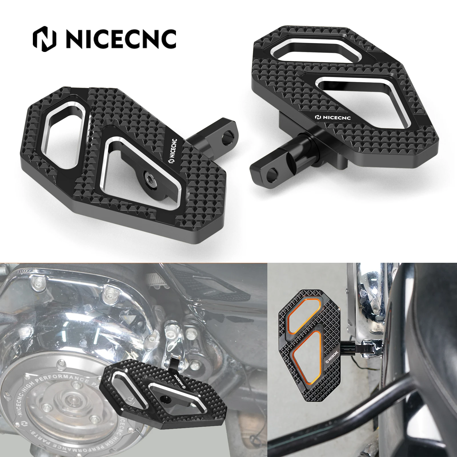 

Motorcycle Passenger Footrests Floorboard for Harley Road King Special 2017-2024 Road Glide FLTRX 15-24 Road Glide Special 15-23
