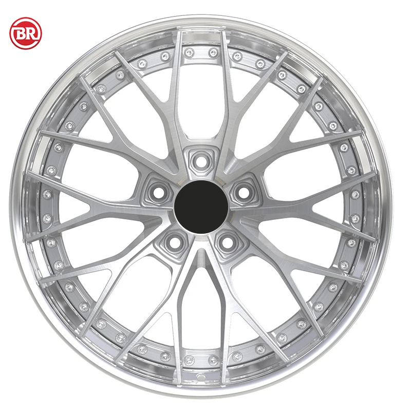 Custom 19-26 Inch 2-Piece Alloy Wheels 5x114.3 5x130 5x120 for Mercedes for Bentley for Tesla for Audi for BMW Car Rims