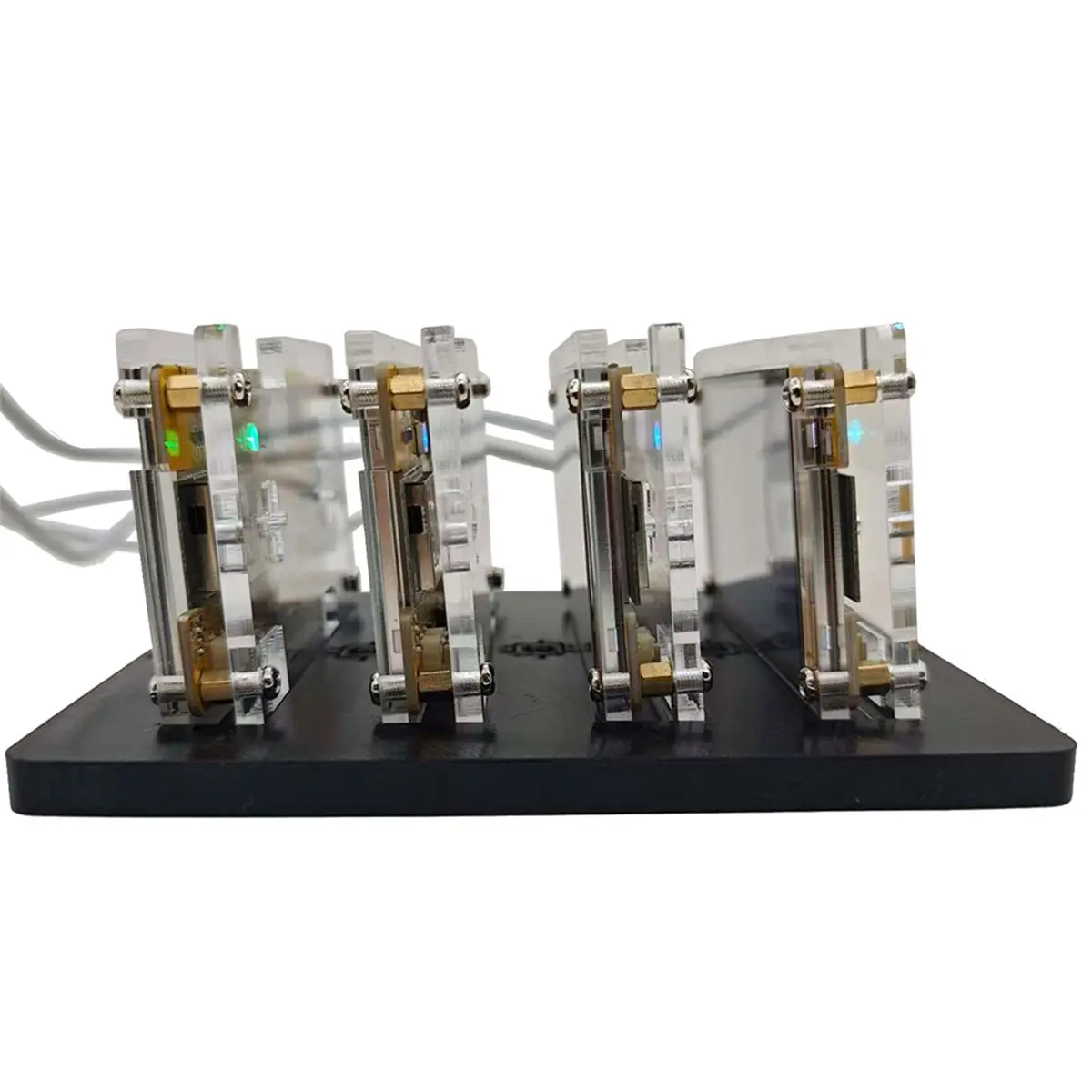 4X1060KH/S NMMiner NerdMiner+4 Slots Stand Upgraded Harshrate 2.8 Inch Smart Display Bitcoin Crypto Solo Lottery Miner