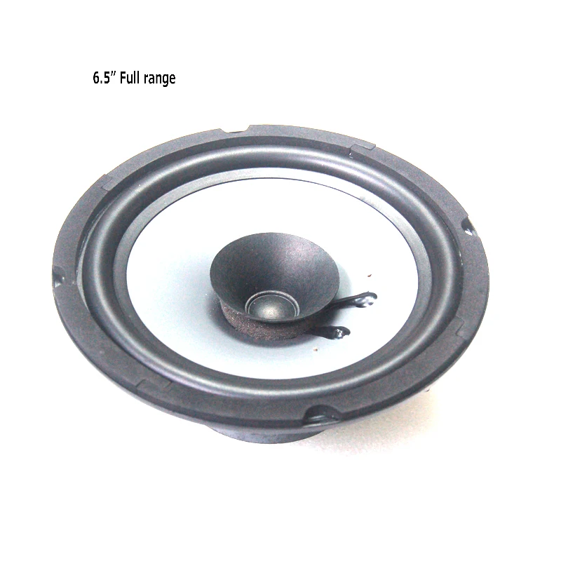 1pc 6.5 inch Full Range Dual Cone Car Speaker 60watts 4 Ohm Rubber Edge  Audio Universal Auto  Vehical