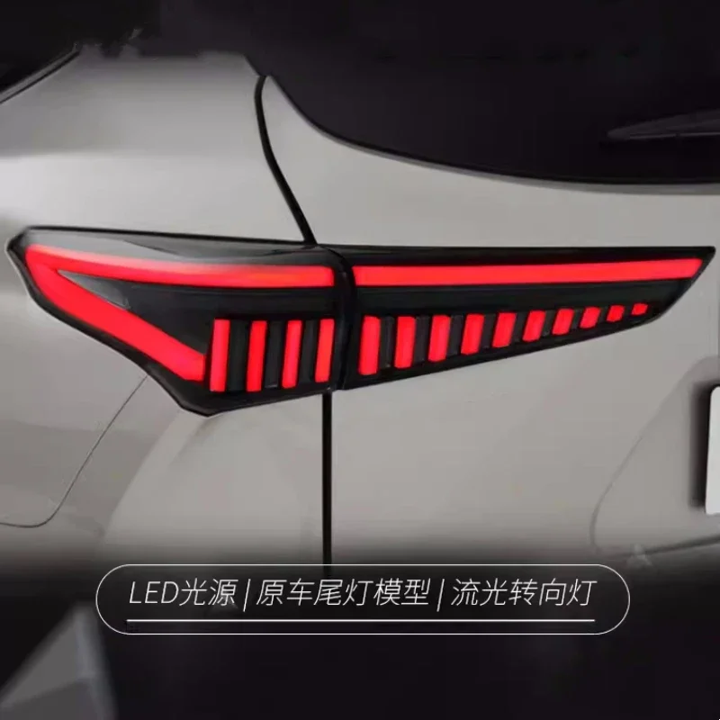 LED Tail Light For Toyota Crown Kluger Highlander 2022 Modified Stream Turn Signal Brake Backup Lamp Assembly Car Accessories