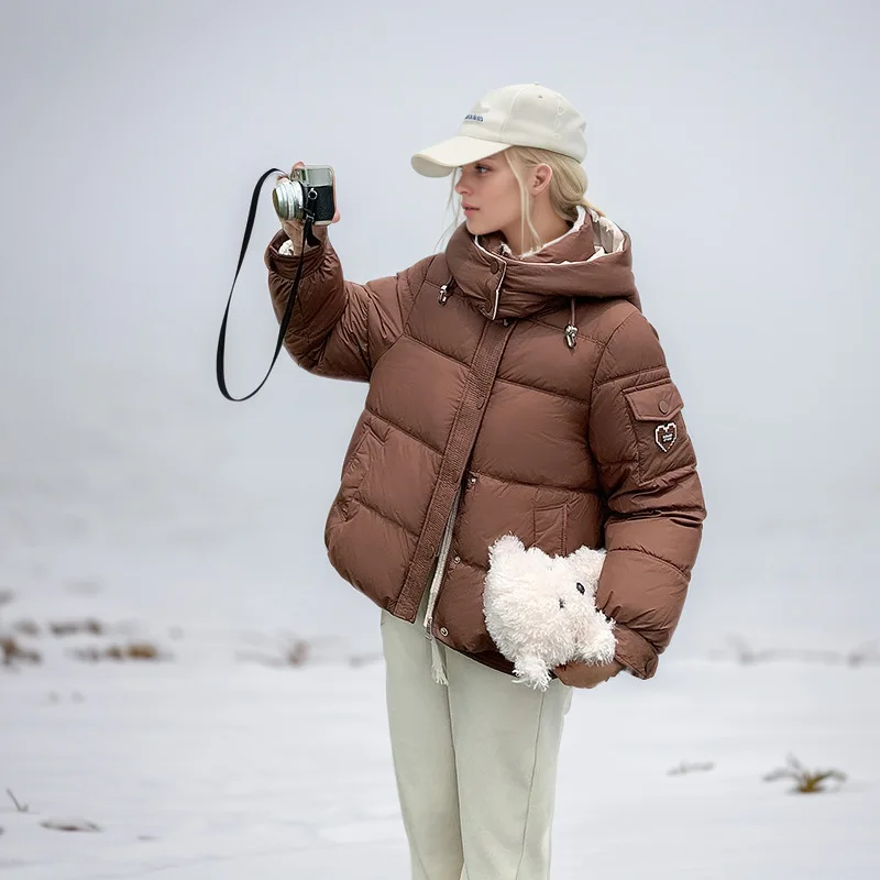 

Drawstring Women's Winter Jacket Solid Single Breasted Ruffled Patchwork Quilted Jacket For Female Versatile Lady's Parka Coat