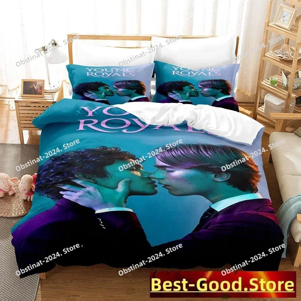 2023 Young Royals TV Bedding Set Single Twin Full Queen King Size Bed Set Aldult Kid Bedroom Duvetcover Sets parure de lit Bed