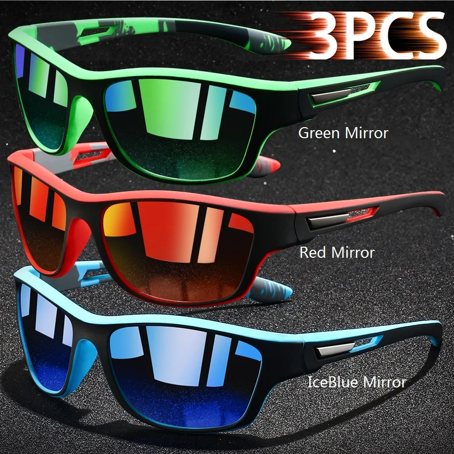 3er-Set Modische Sport-Sonnenbrillen für Herren und Damen – Ideal zum Laufen, Bergsteigen, Angeln und für MTB – Outdoor-Schutzbrillen – Detail 8
