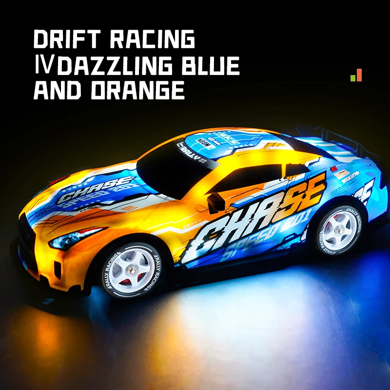 4WD Drift Car RC Auto da corsa ad alta velocità Modello acrobatico Telecomando 1/16, 2.4G Auto telecomandata Giocattolo per bambini Regalo Corsa per adulti