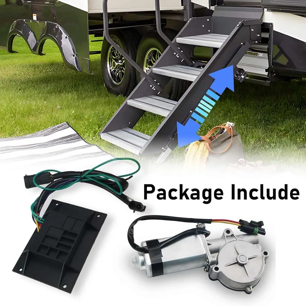 301702 وحدة التحكم في خطوة دخول RV ومجموعة محرك خطوة دخول RV 300-1406 مناسبة للمنزل المتنقل RV ومركبات النقل، لـ St #5
