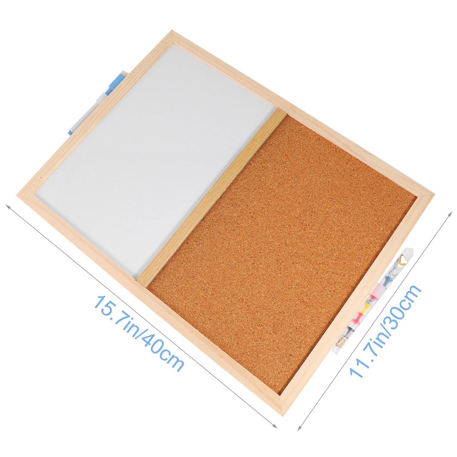 Bulletin Board Message Cork Magnetic Display Hanging Memo White Notice Whiteboard Framed