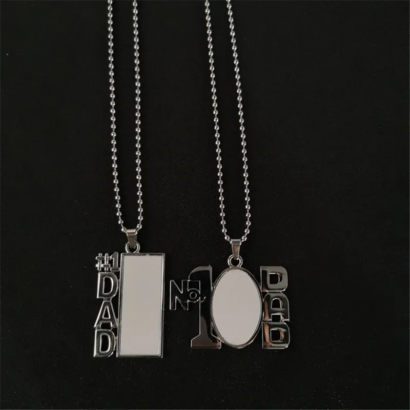 

sublimation blank #1 dad mom keychains for Father's Day hot transfer printing consumables 20pcs/lot