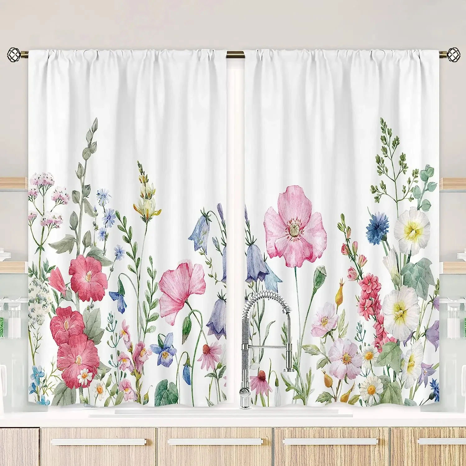 ستائر ذات تظليل عالي قوطي من magic y ، ستائر حديثة لغرفة النوم ، ستارة طبيعة ربيعية لغرفة المعيشة ، المطبخ ، جمالية #2