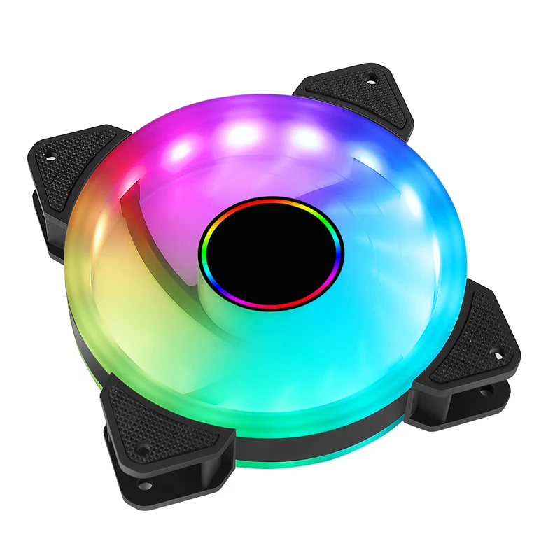 PCled Chassis Fan 6pin Ultra Silent DC 12V Computer Rgb Light Emitting 12025 Cooling CF Air-Cooled Desktop Host Chassis Cooling