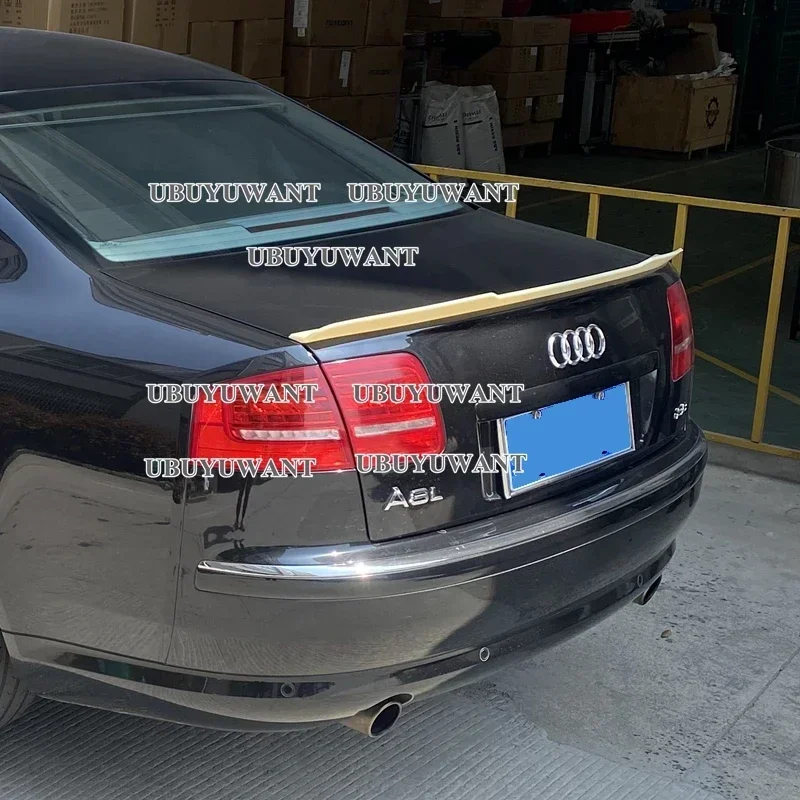 

Крылья для багажника автомобиля, спойлер для Audi A8 D3 2002 2003 2004-2005, задний спойлер из АБС-пластика, аксессуары для украшения