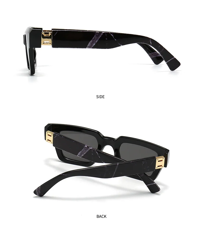 LOERHUNAR 2025 Neue Marke Design Quadratischen Rahmen Myopie Sonnenbrille für Frau und Mann UV400 Sonnenschirm Mode Sonnenbrillen 0 bis -6,0 – Detail 7