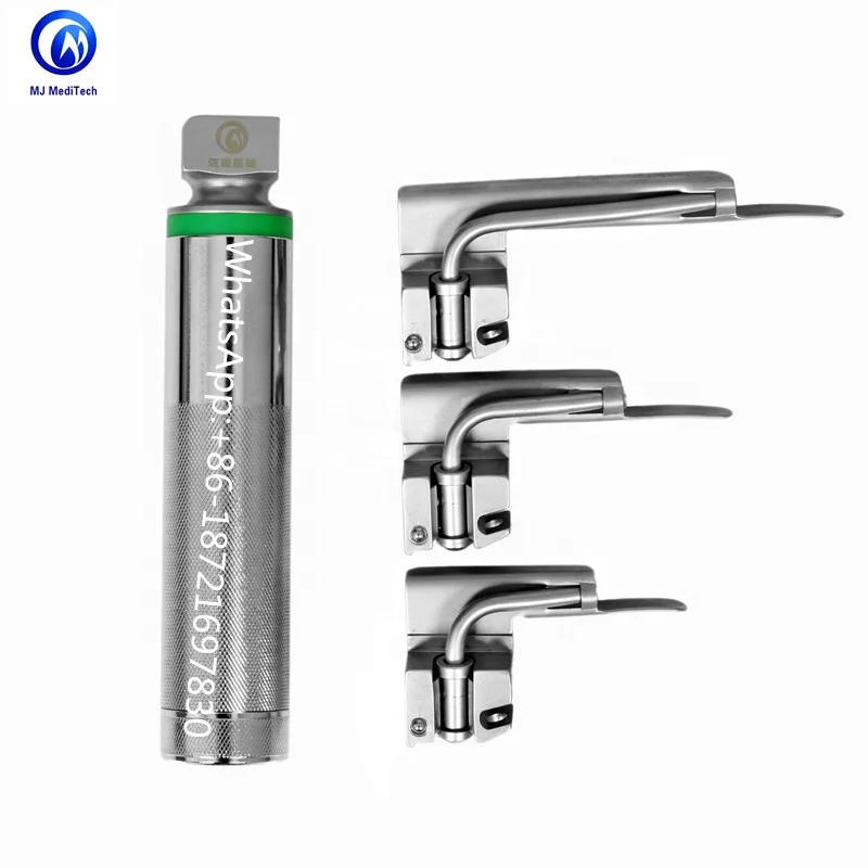 Laryngoscope Miller Fiber Optic Blades Sizes For Preemie Infant Child Use