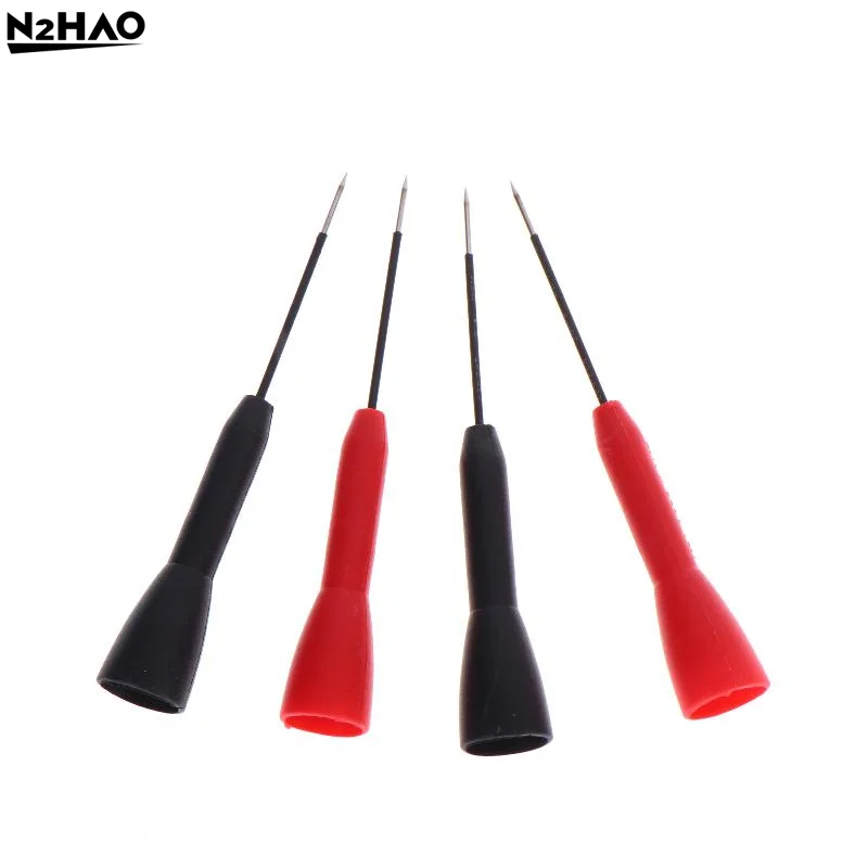 1Pair/2pairs 2mm Test Lead Extension Cover Non Destructive Multimeter Probe Testing Needle For Test Lead Stainless Steel Pin
