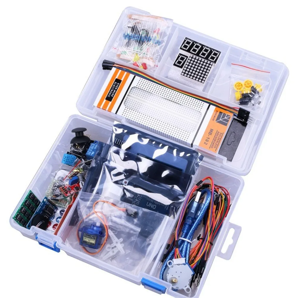 Arduino Starter Kit UNO R3 with Stepper Driver RFID Reader RC522 For Smart Home Control Automatic System DIY Project